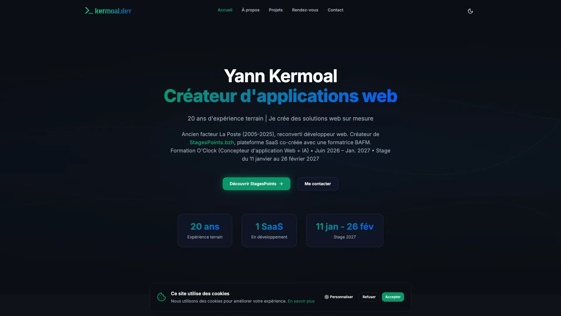 Aperçu de kermoal.dev